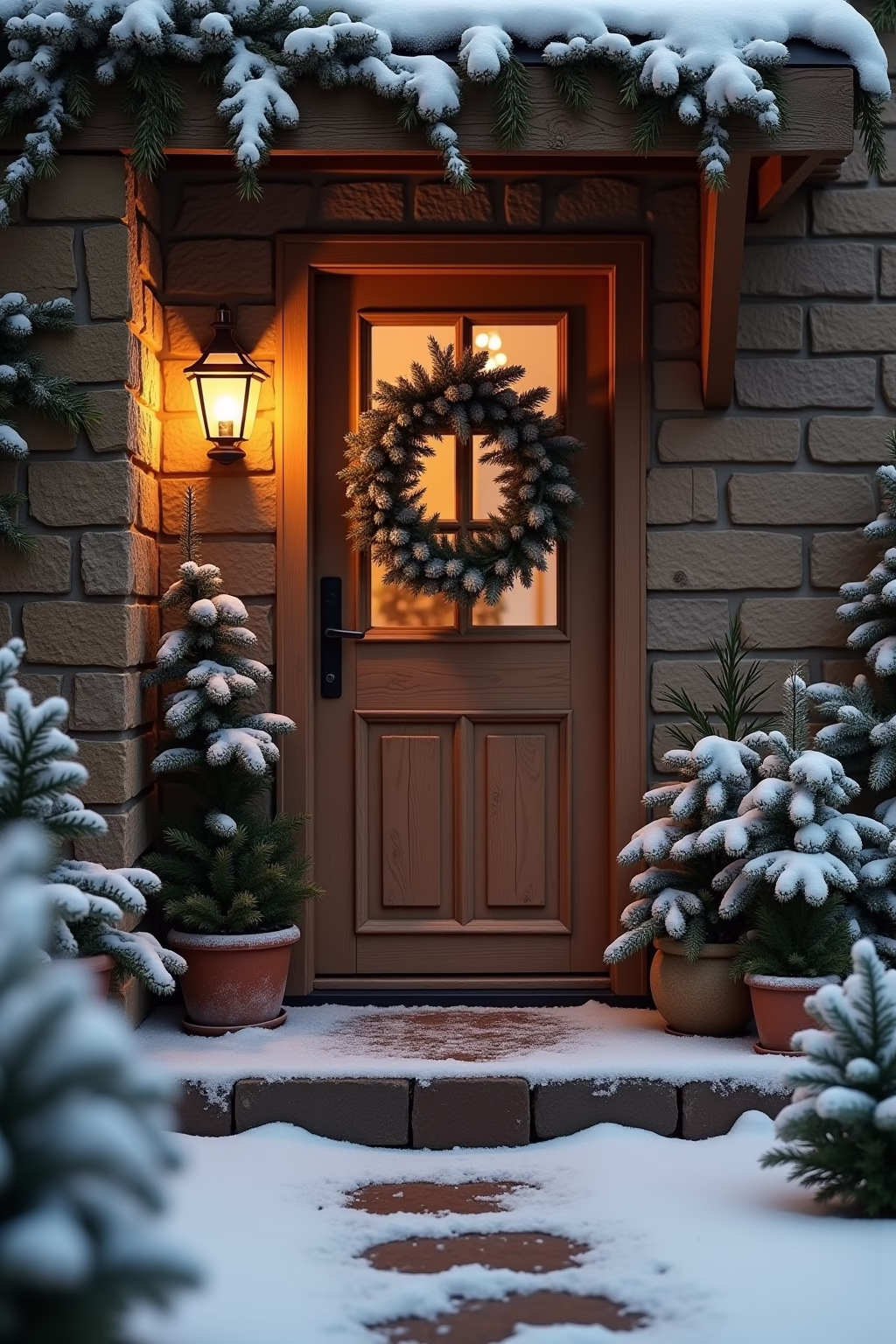 8 Winter Deko Ideen für deinen Hauseingang 19 winter deko hauseingang outline 7